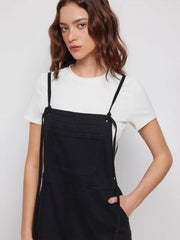 DENIM KNOTTED POCKET WIDE LEG TROUSERS