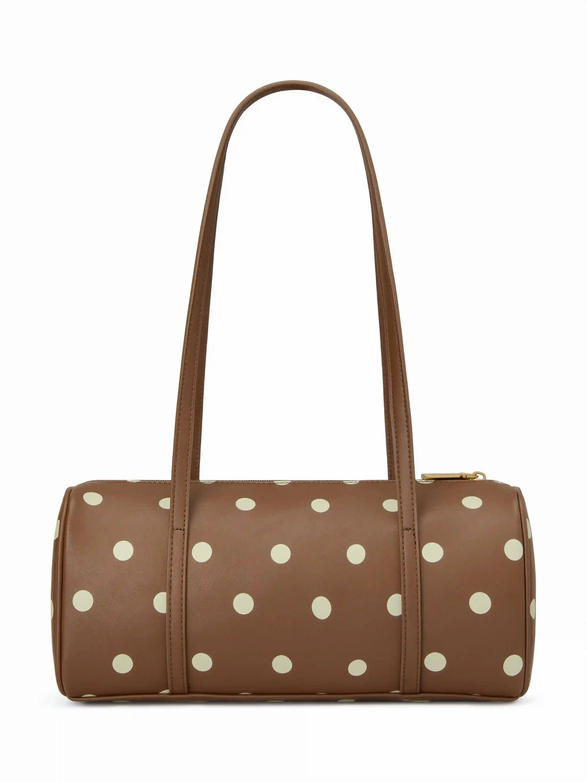 POLKA DOT CYLINDRICAL SHOULDER BAG