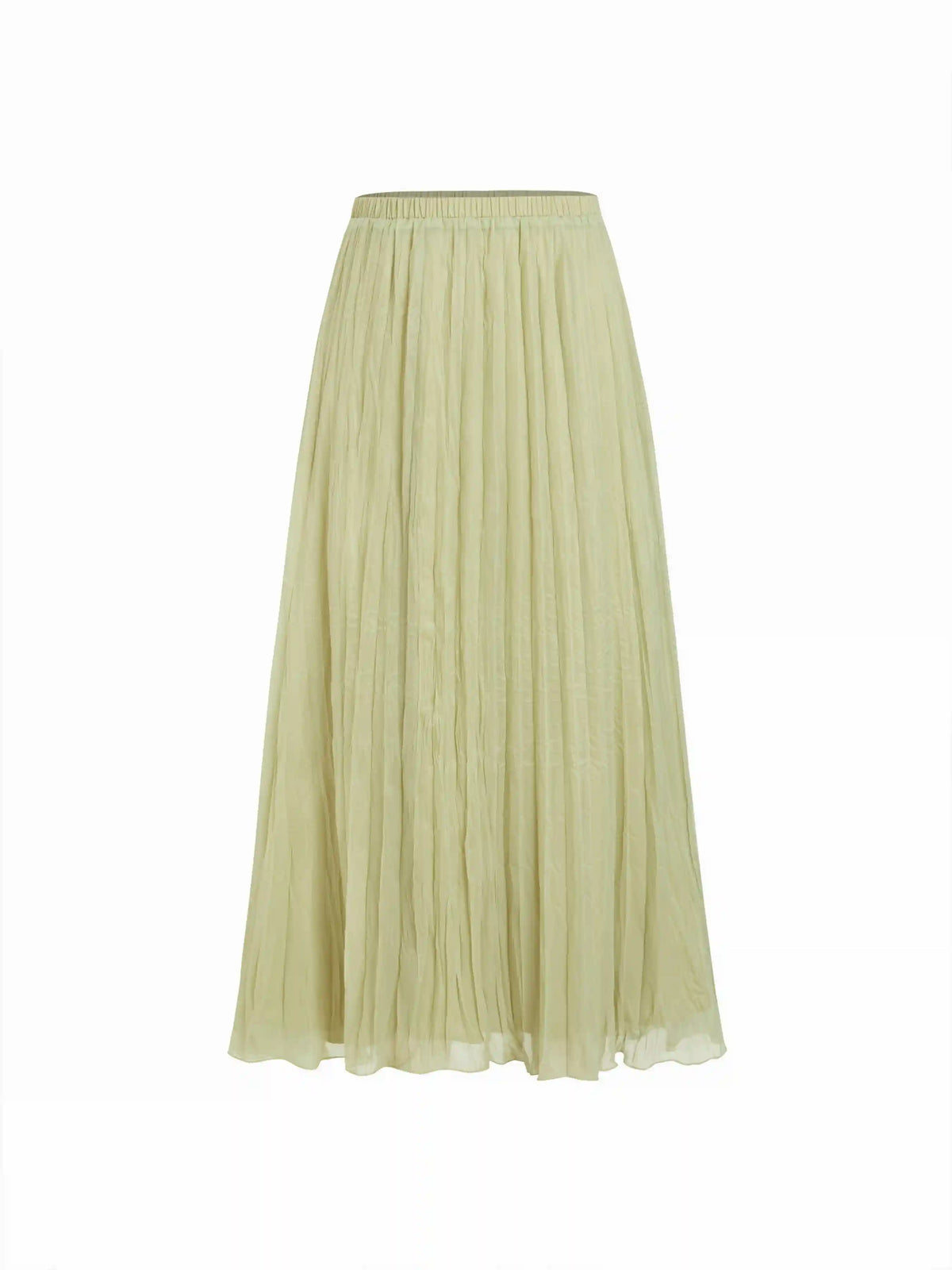 Chiffon Mid Rise Flared Maxi Skirt
