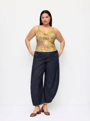 Cider Denim Mid Rise Barrel-leg Jeans Curve & Plus