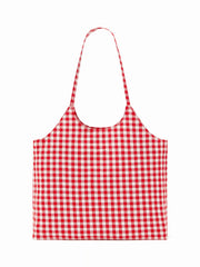 CIDER ICON BOWKNOT & GINGHAM TOTE BAG