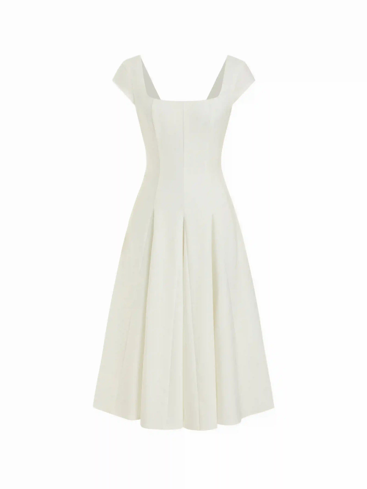 Square Neck Short Sleeve Wrap A-line Maxi Dress