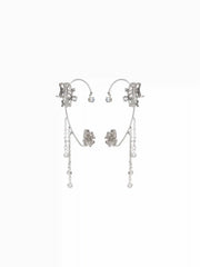 BUTTERFLY & FLOWER EAR CUFFS