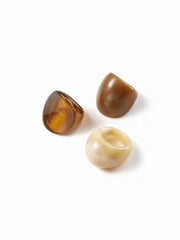 3 PCS RESIN RING SET