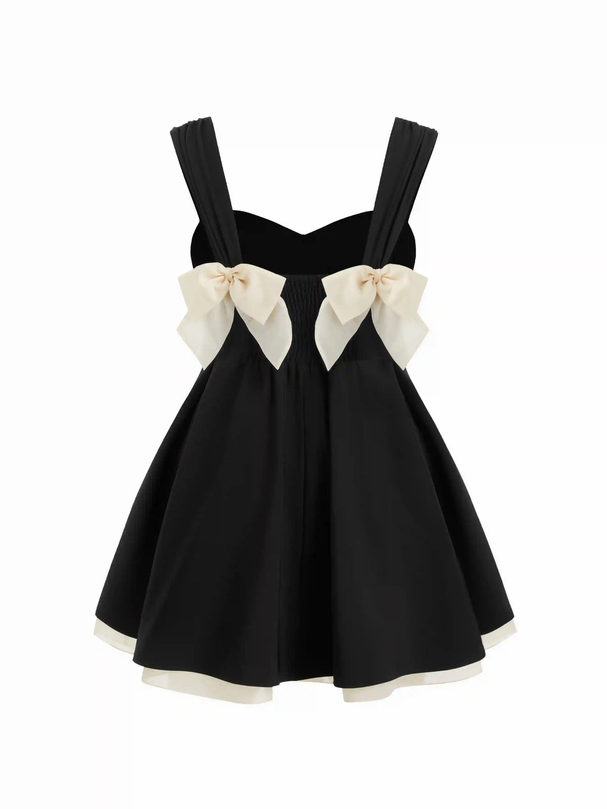 Sweetheart Neck Bowknot A-line Mini Dress Curve & Plus