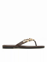 STARFISH & SHELL & RHINESTONE FLIP-FLOP SLIPPERS