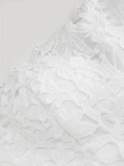 Lace Strapless Bowknot Flared Mini dress