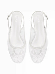 MESH SLINGBACK FLATS