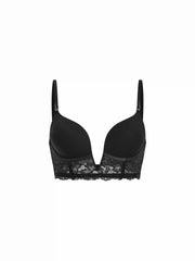 Lace V-Neck Underwire Plunge Bralette