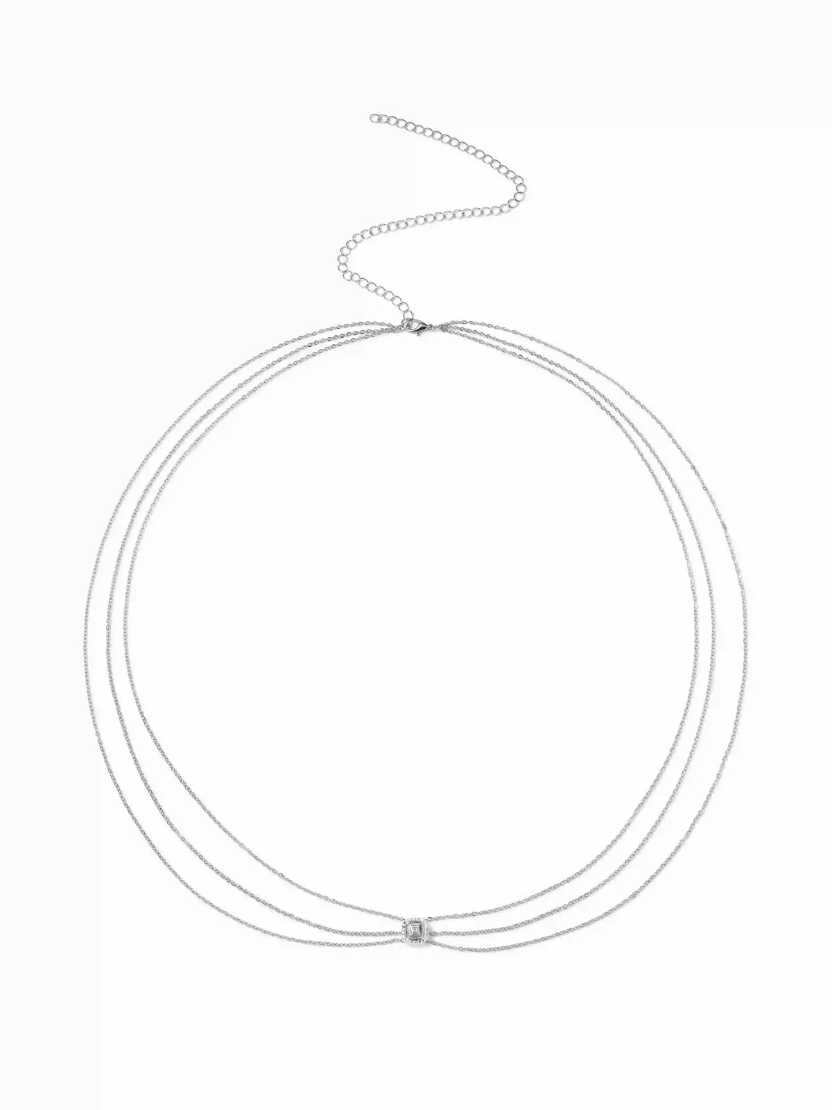 RHINESTONE LAYERED WAIST CHAIN