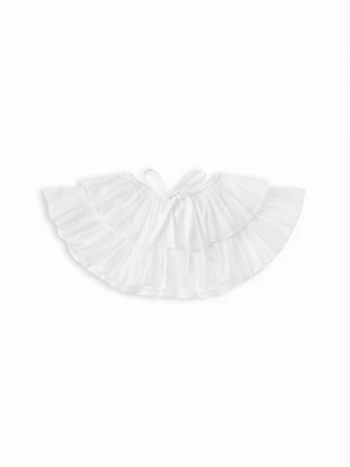 DOUBLE-LAYERED RUFFLED COLLAR