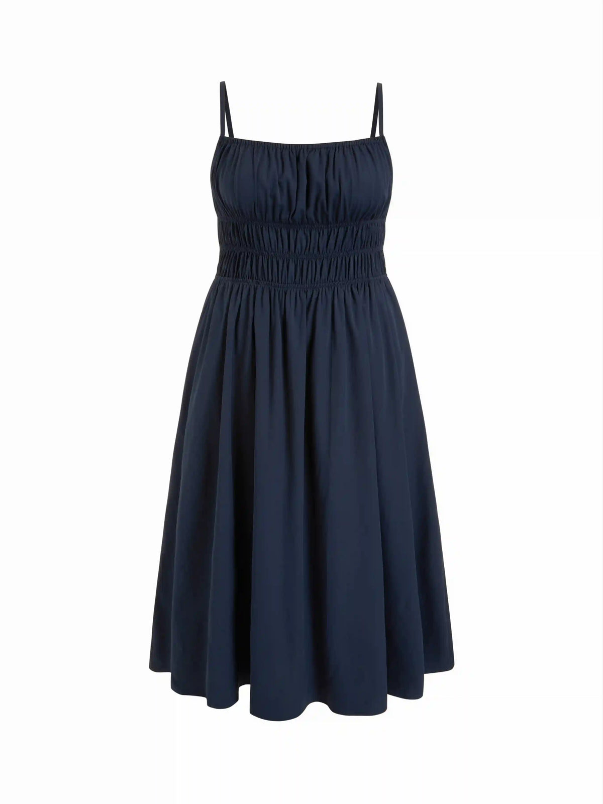 Square Neck Shirred Aline Maxi Dress Curve & Plus