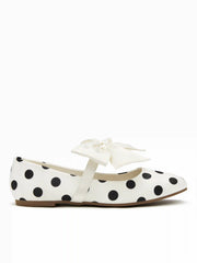 BOWKNOT & POLKA DOT MARY JANE FLATS