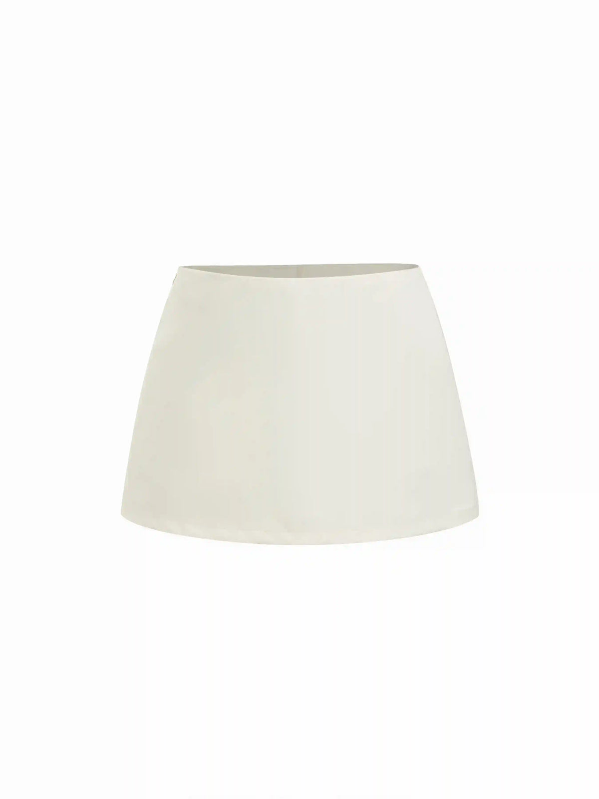 Satin Low Rise A-line Mini Skort