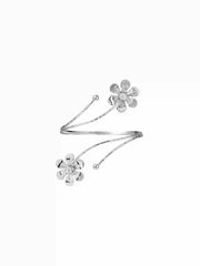 FLOWER & ZIRCON ARM CUFF
