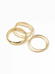 10PCS TWISTED & TEXTURED BRACELET SET