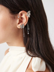 BUTTERFLY & FLOWER EAR CUFFS