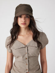 IRREGULAR RUCHED BERET HAT