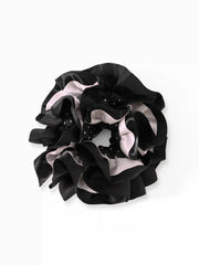 DOUBLE LAYERED POLKA DOT SCRUNCHIE