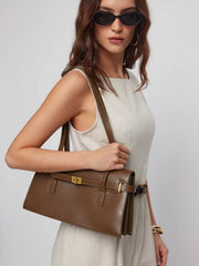 BELTED RECTANGLE SHOULDER BAG