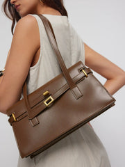 BELTED RECTANGLE SHOULDER BAG