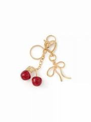 CHERRY & BOWKNOT KEYCHAIN