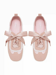 SATIN LACE-UP SNEAKERS