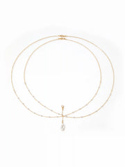 FAUX PEARL BODY CHAIN