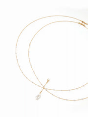 FAUX PEARL BODY CHAIN