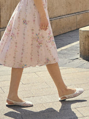 MESH SLINGBACK FLATS