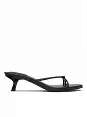FLIP-FLOP KITTEN HEEL SANDALS