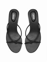 FLIP-FLOP KITTEN HEEL SANDALS
