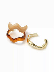 3PCS WAVE RESIN BRACELET SET