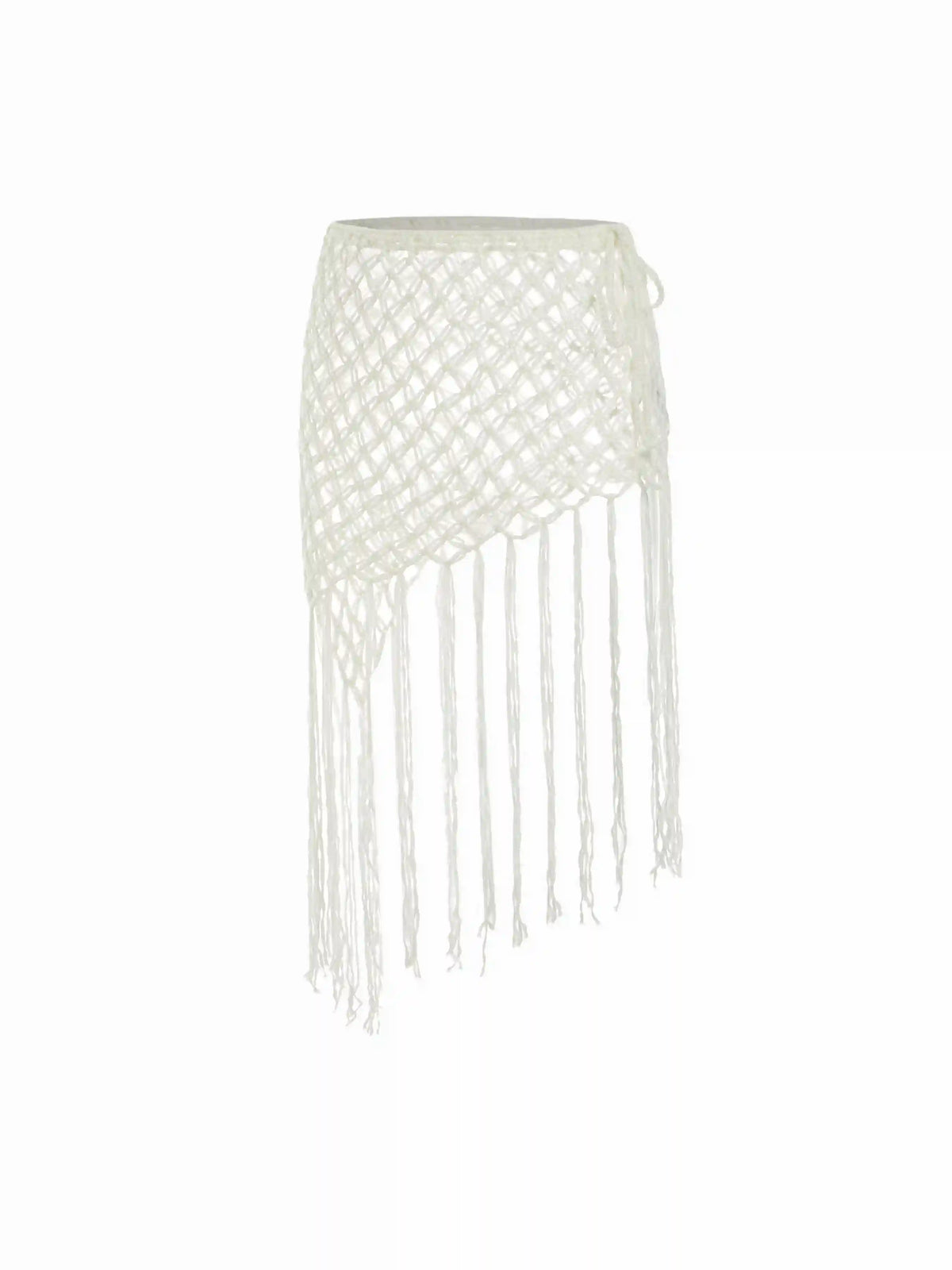 Crochet Side Tie Cover Up with Tassels