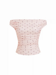 Off-shoulder Ruched Top