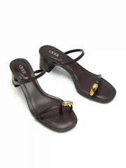 METAL DECOR SANDALS