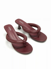 FLIP-FLOP HEELED SANDALS