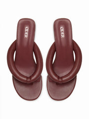 FLIP-FLOP HEELED SANDALS