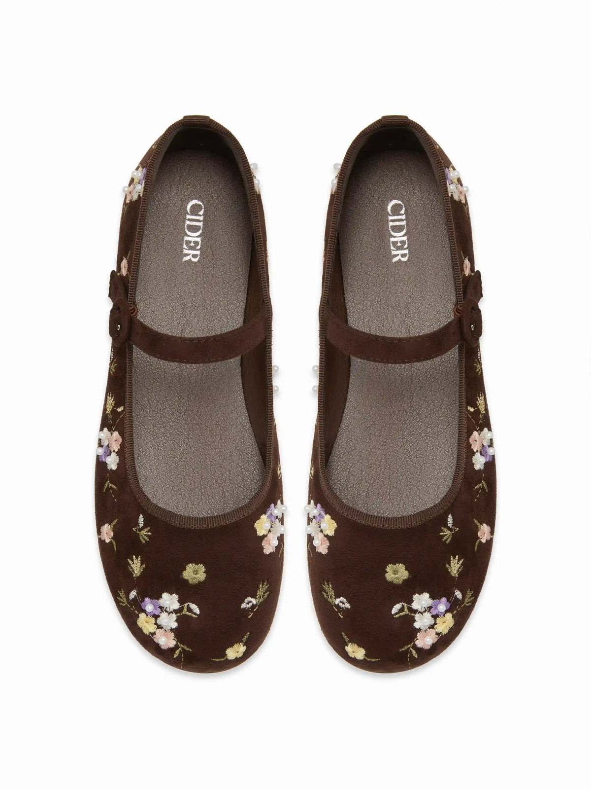 FLORAL MARY JANE FLATS