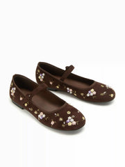 FLORAL MARY JANE FLATS