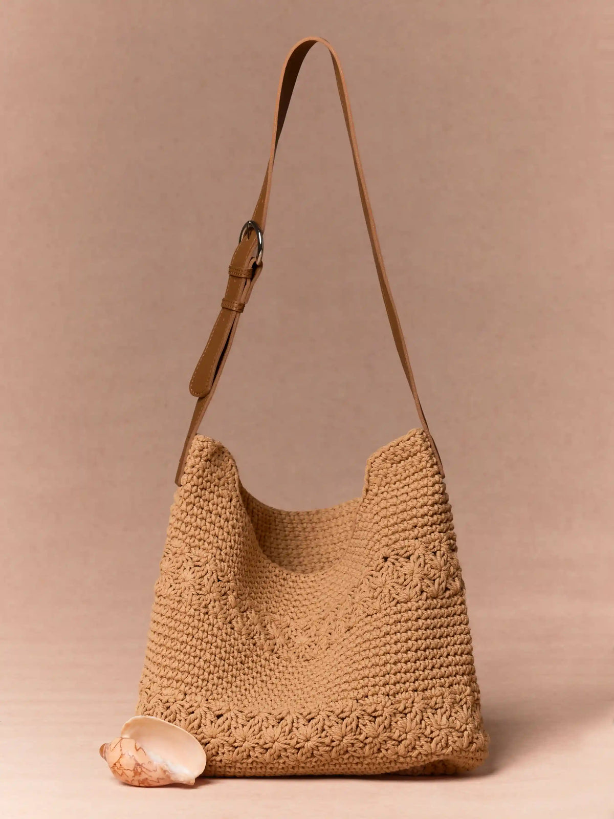 KNITTED SHOULDER BAG