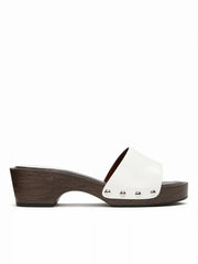 STUDDED PLATFORM MULE SANDALS
