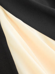 Color-Blocked Scoop Neck Flared Maxi Dress Curve & Plus