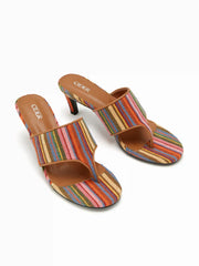 STRIPED FLIP-FLOP HEELS