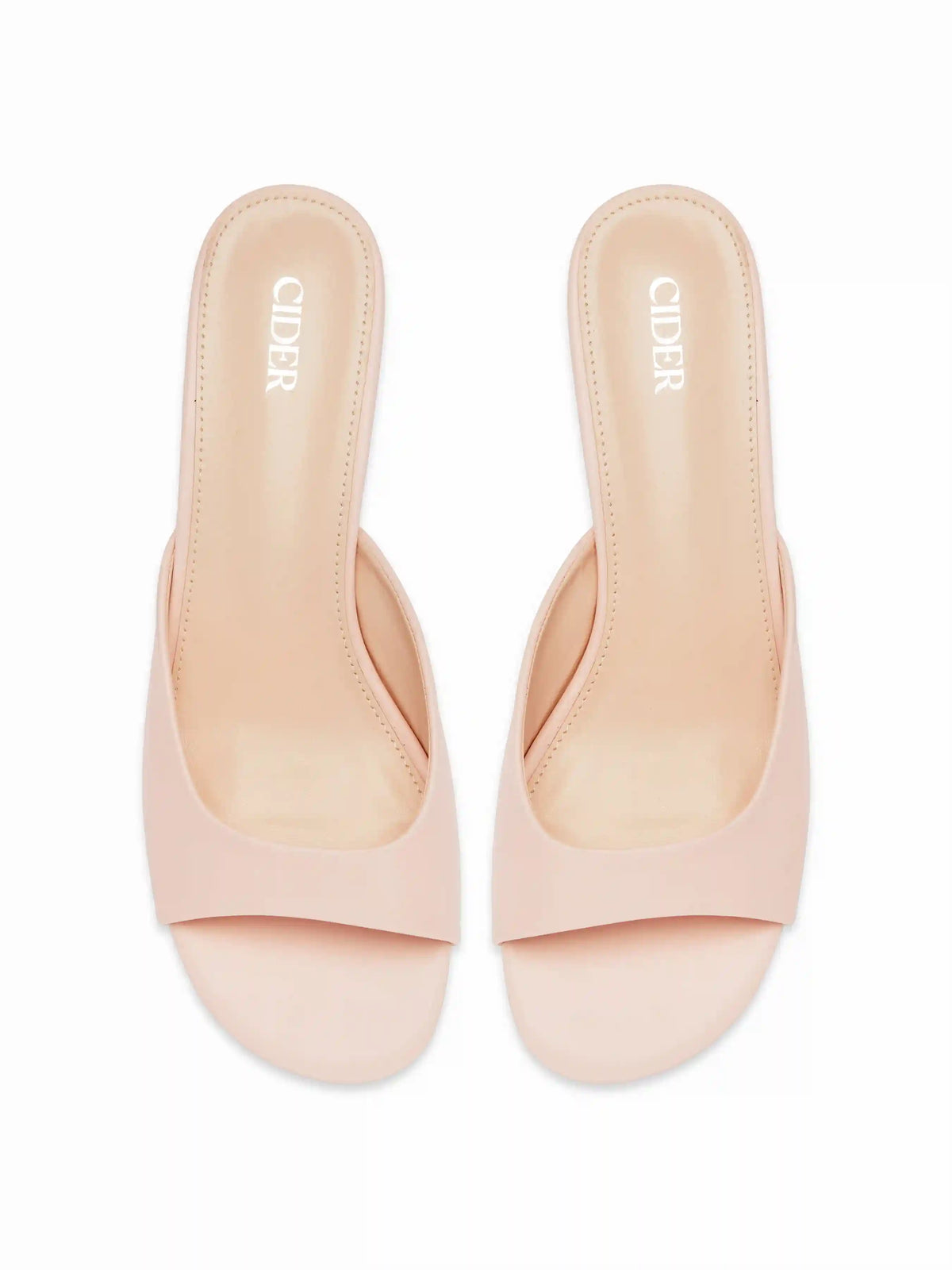 SQUARE TOE CHUNKY HEELED SANDALS