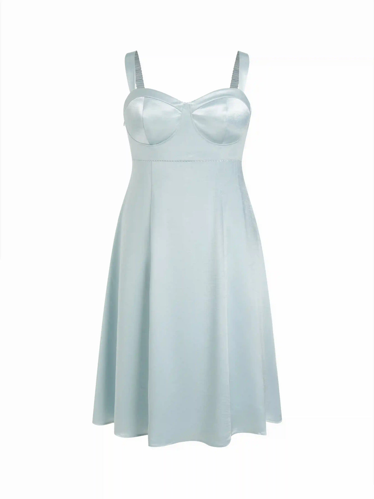 Satin Sculptural Sweetheart Neck High Rise Lace-up Mermaid Maxi Dress Curve & Plus