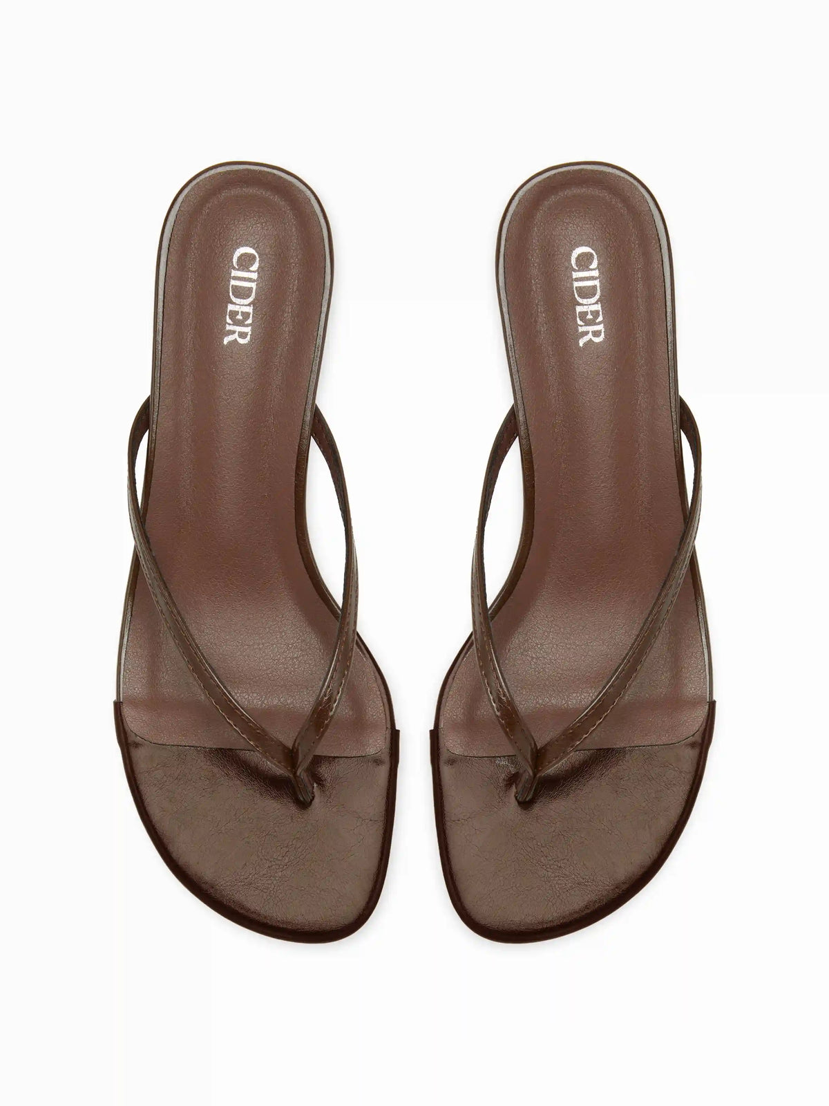 FLIP-FLOP KITTEN HEEL SANDALS