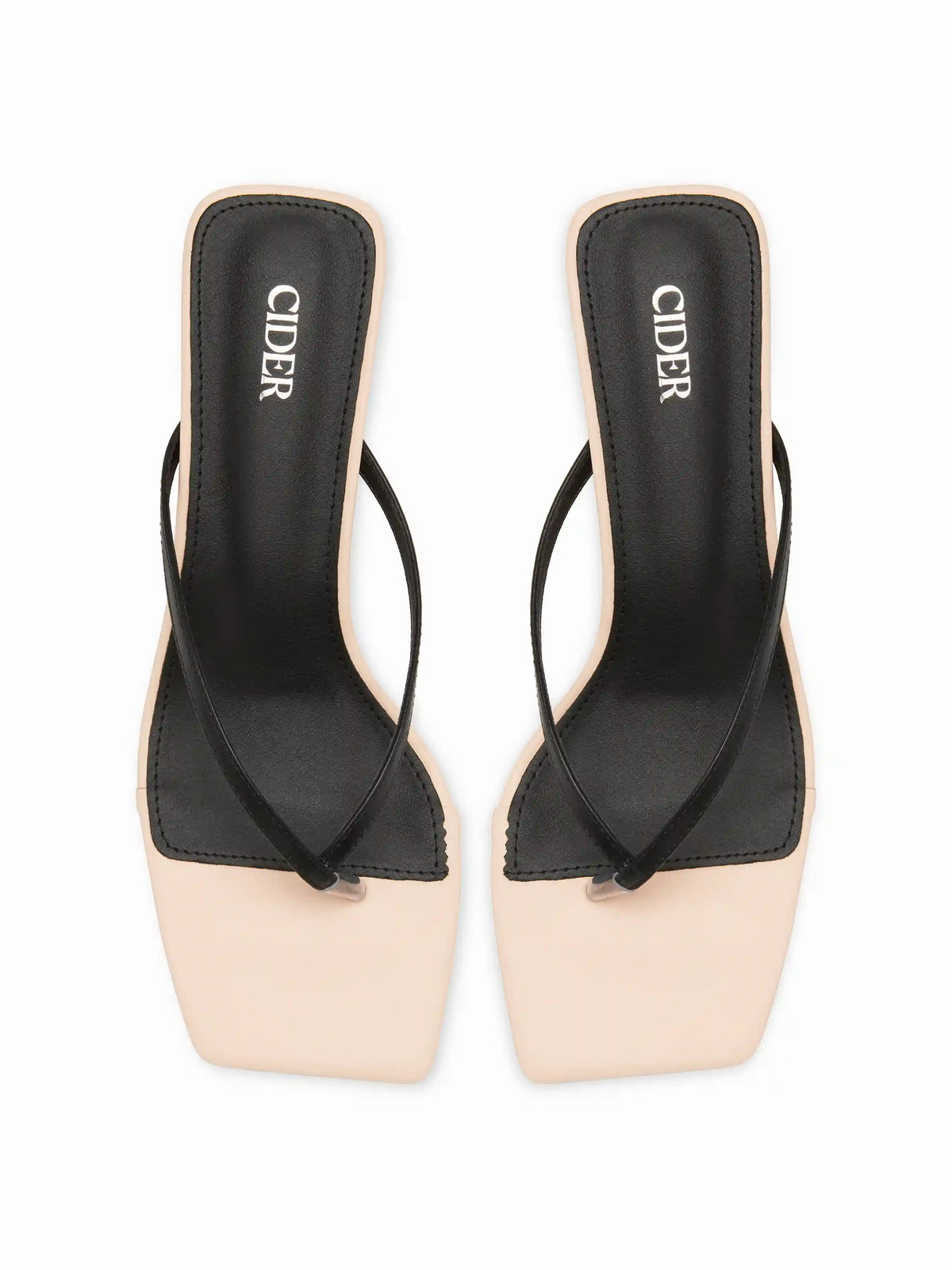 FLIP-FLOP KITTEN HEEL SANDALS