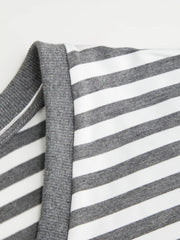 Cotton-blend High Stretch V-neck Short Sleeve Tee
