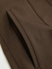 Mid Rise Asymmetrical Tapered Trousers Curve & Plus